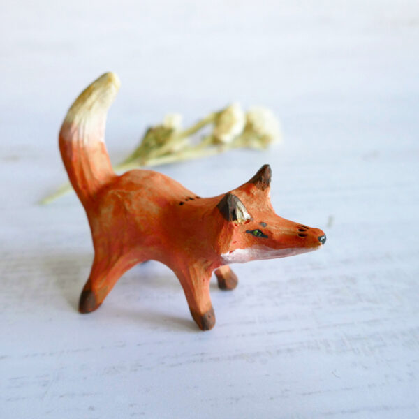 Mini-Sculpture Renard debout