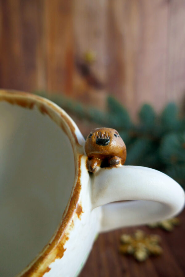 Jumbo Tasse grès Marmotte Fleurie - Collection habitée – Image 4