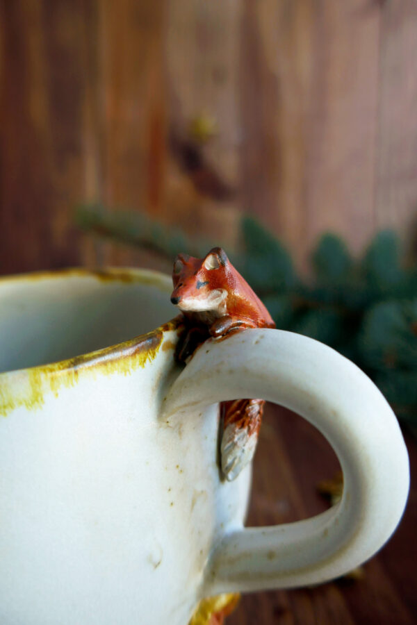 Jumbo Tasse grès Renard d'Automne - Collection habitée – Image 4