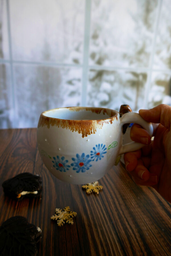 Jumbo Tasse grès Marmotte Fleurie - Collection habitée – Image 5