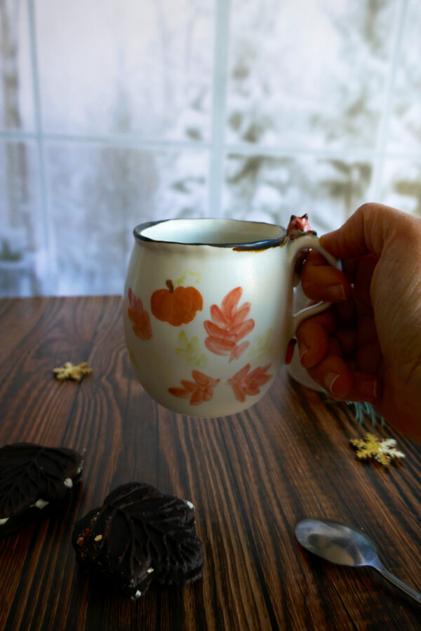 Tasse Porcelaine Renard aux citrouilles - Collection habitée – Image 5