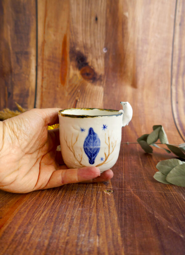 Tasses Café porcelaine Ours blanc - Collection Habitée – Image 6