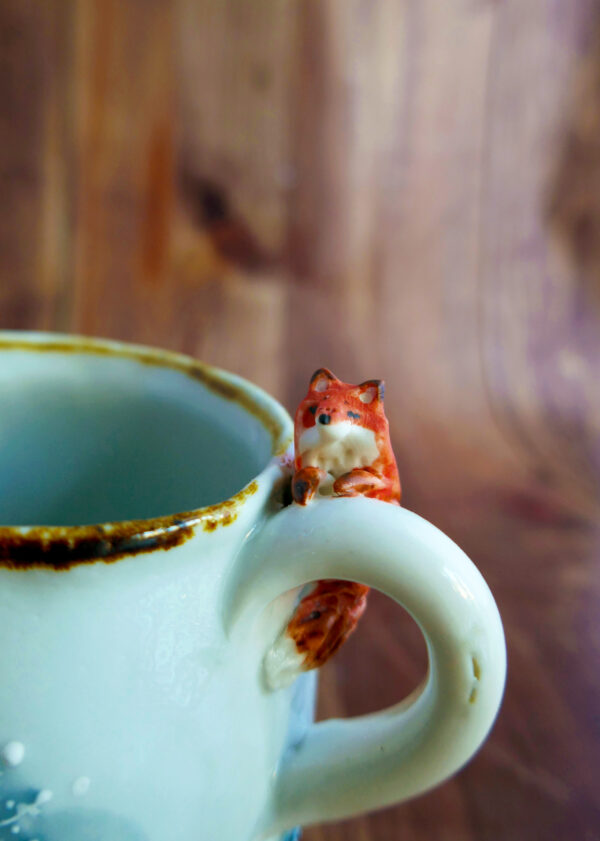 Mug porcelaine "Renard aux pins" - Collection Habitée – Image 4