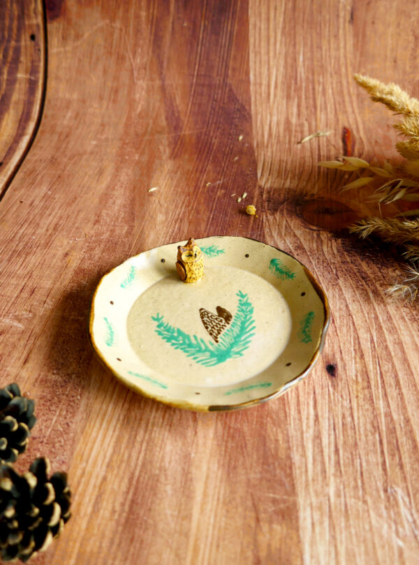 Assiette miniature Grand-Duc - Collection Habitée