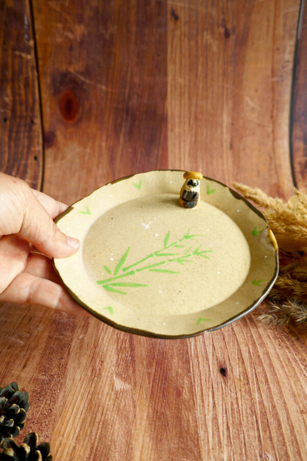 Petite assiette Tanuki aux bambous - Collection Habitée – Image 2