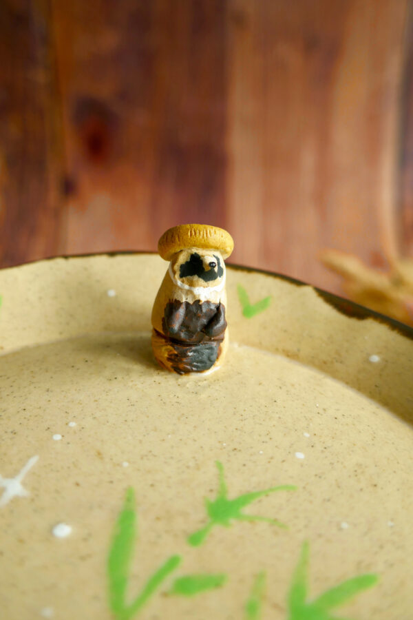 Petite assiette Tanuki aux bambous - Collection Habitée – Image 3