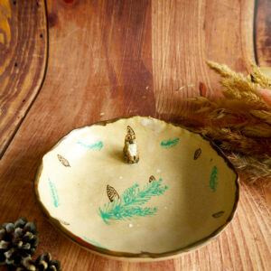 Assiette pour enfants sauvages "Génette aux sapins" - Collection Habitée