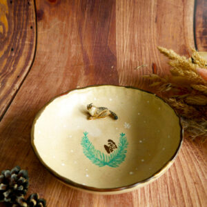 Assiette pour enfants sauvages "Panthère des Neiges" - Collection Habitée