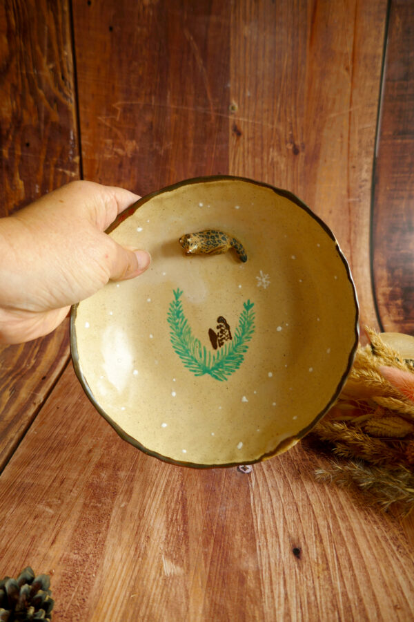 Assiette pour enfants sauvages "Panthère des Neiges" - Collection Habitée – Image 2