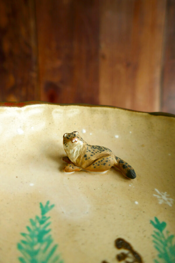 Assiette pour enfants sauvages "Panthère des Neiges" - Collection Habitée – Image 3