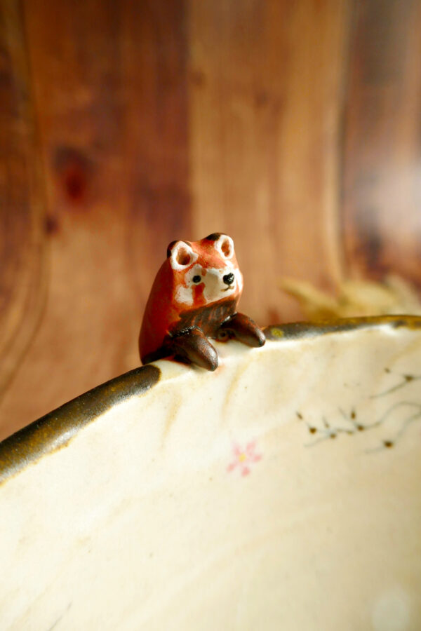 Saladier grès Panda roux aux sakuras - Collection Habitée – Image 3