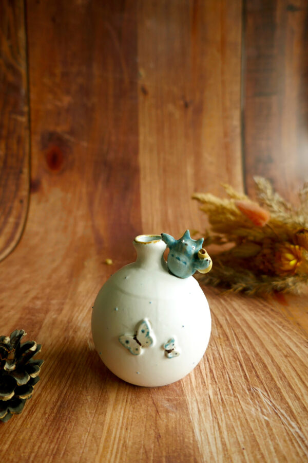 Mini Vase grès Totoro "Chu Totoro" - Collection Habitée
