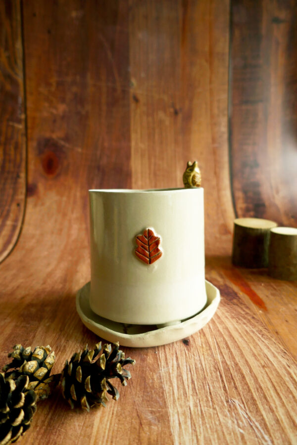 Petit planter + coupelle "Grand Duc" - Collection Habitée – Image 2