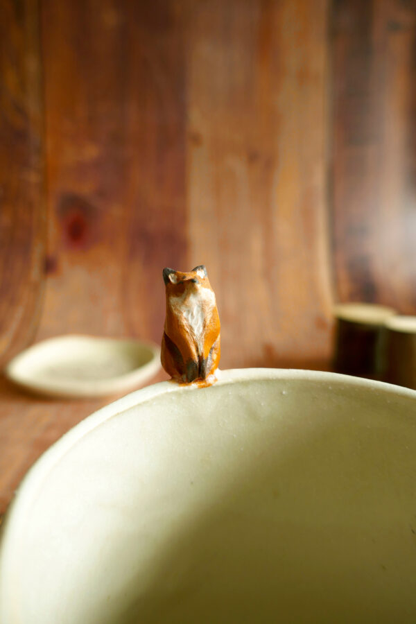 Petit planter + coupelle "Renard Sakura" - Collection Habitée – Image 6
