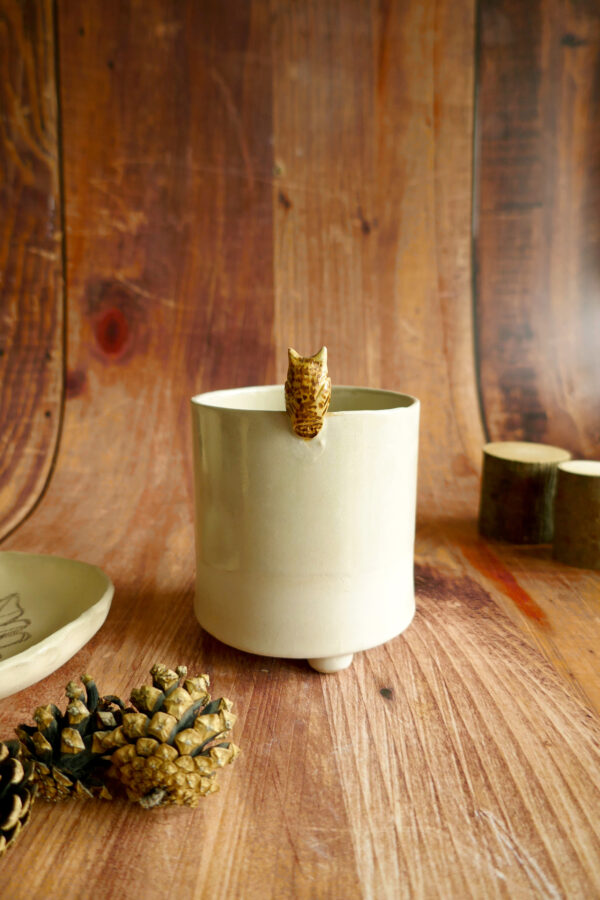 Petit planter + coupelle "Grand Duc" - Collection Habitée – Image 6
