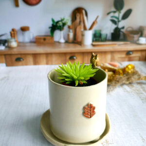 Petit planter + coupelle "Grand Duc" - Collection Habitée