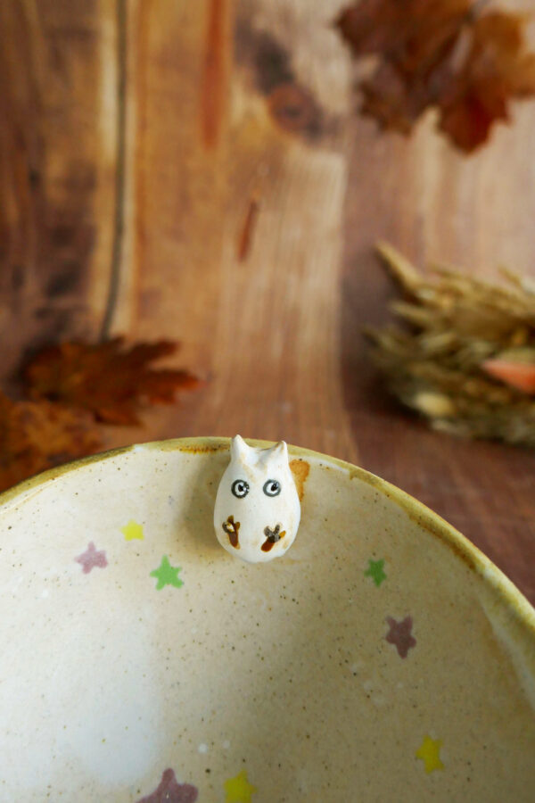 Petit bol Grès "Totoro Blanc" – Image 4