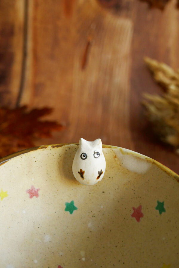 Petit bol Grès "Totoro Blanc" – Image 4