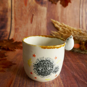 Tasses Café grès "Totoro Blanc"