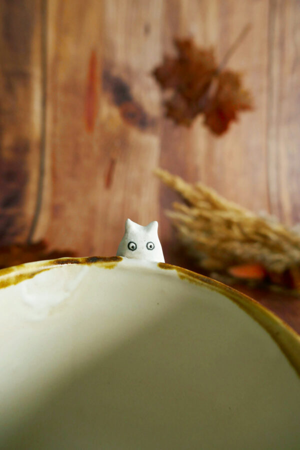 Tasses Café grès "Totoro Blanc" – Image 2
