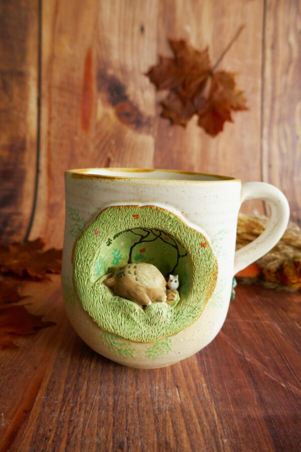 Grande tasse en grès "Sieste Paisible"