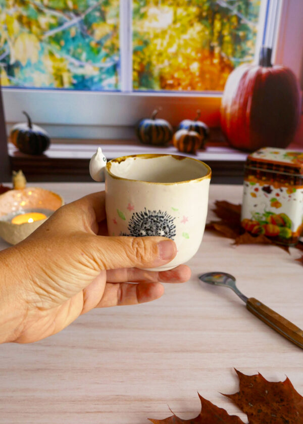 Tasses Café grès "Totoro Blanc" – Image 4