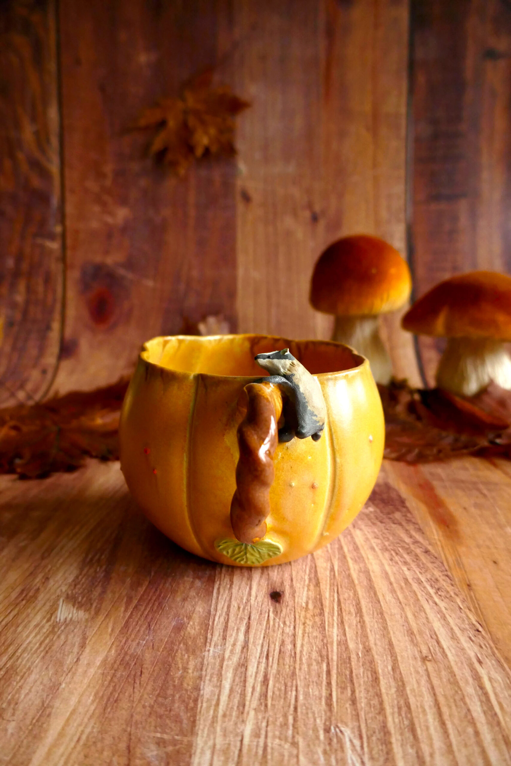 Pumpkin Mug grès - Blaireau – Image 2