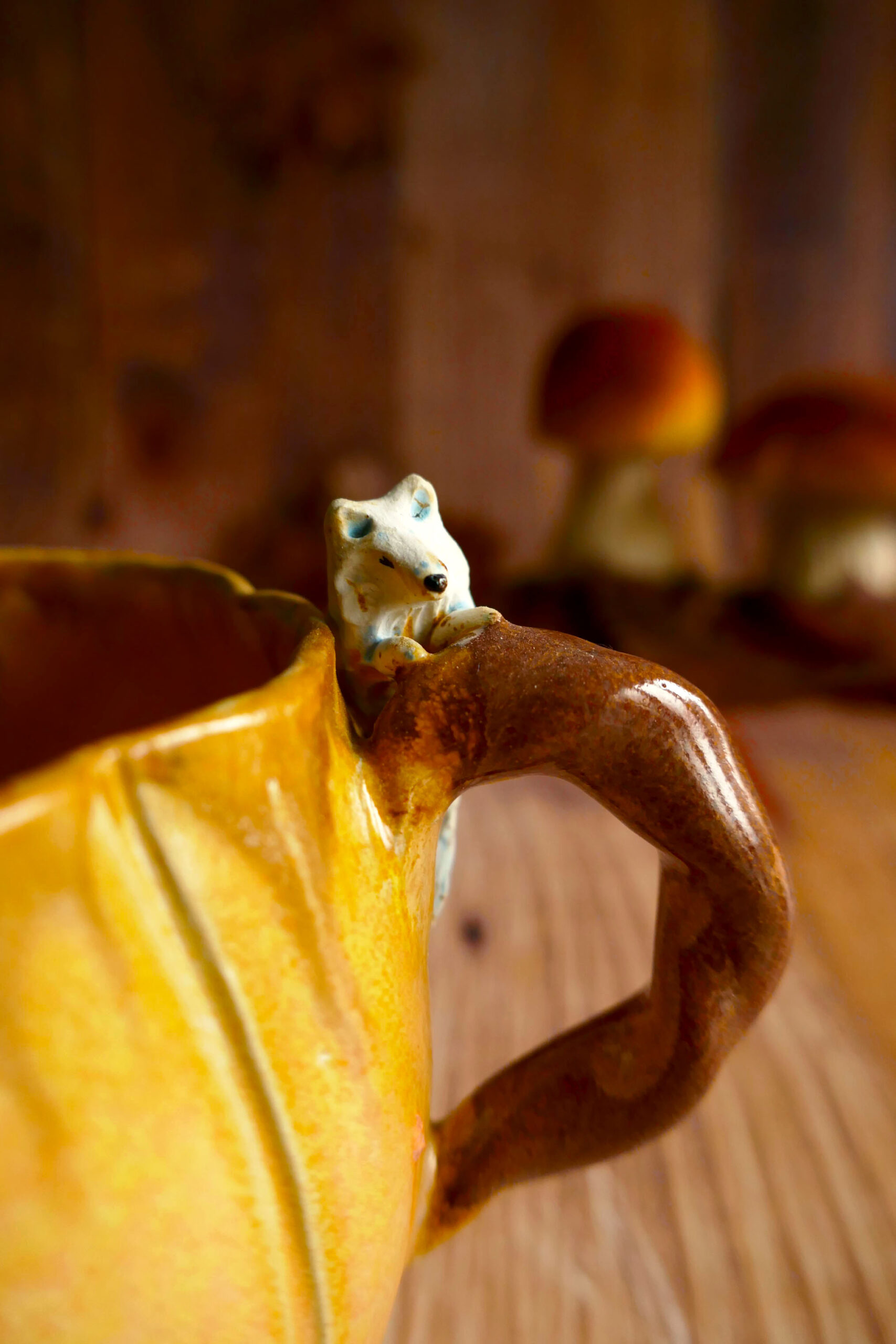 Pumpkin Mug grès - Loup blanc – Image 6