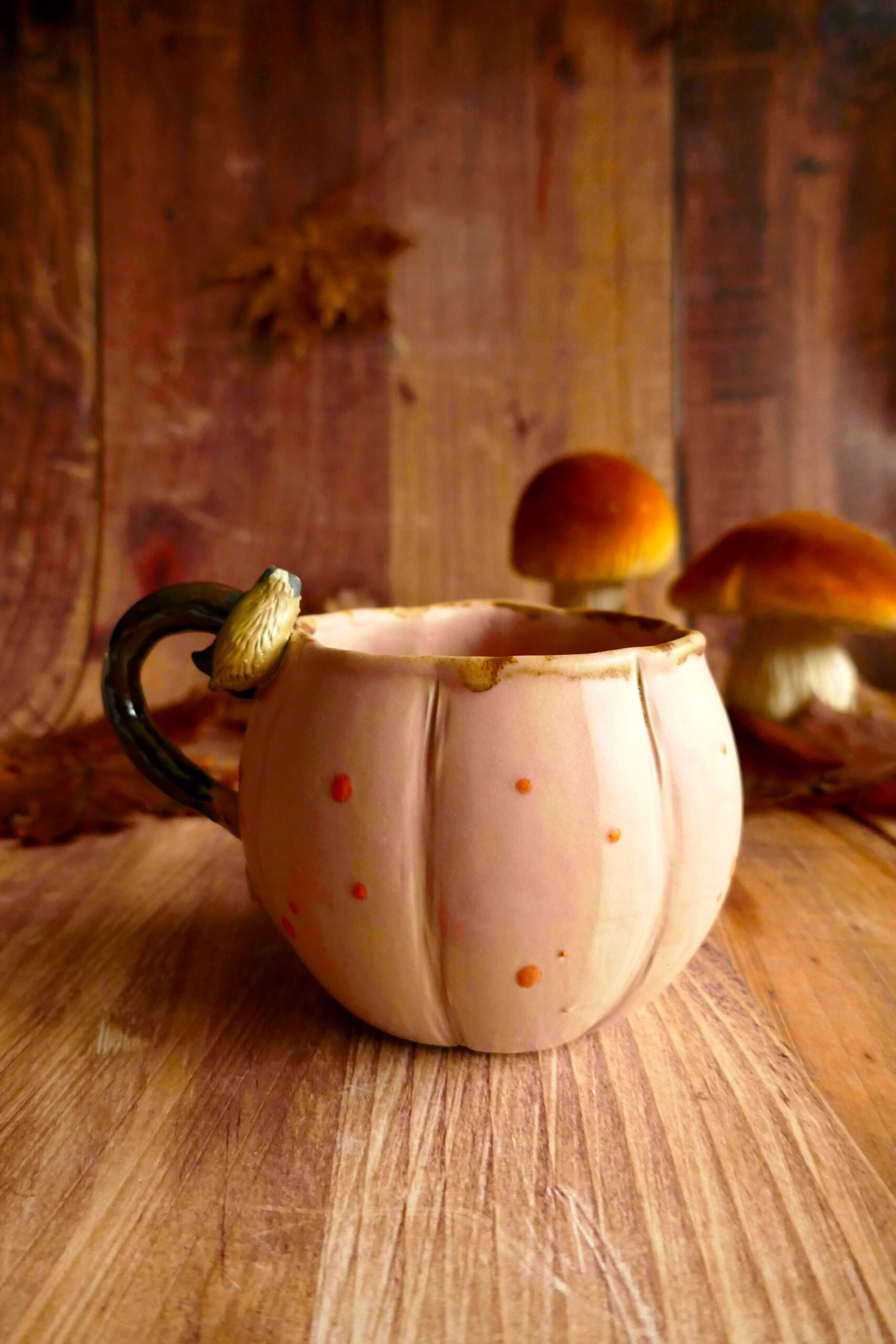 Pink Pumpkin Mug grès - Blaireau – Image 3