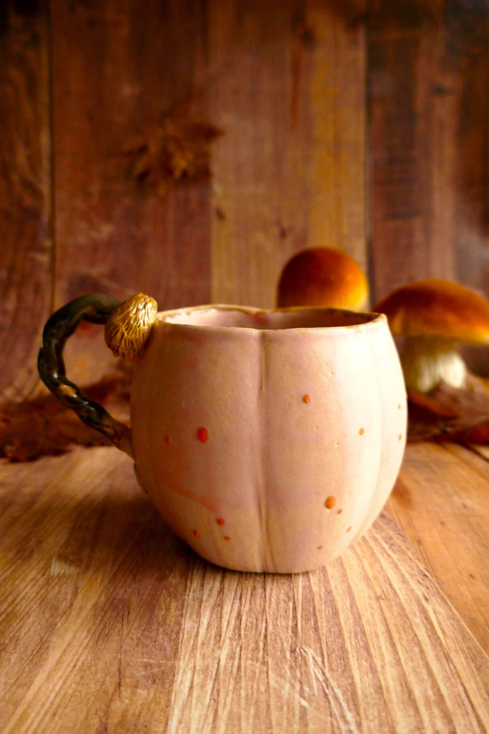 Pink Pumpkin Mug grès - Hérisson – Image 3