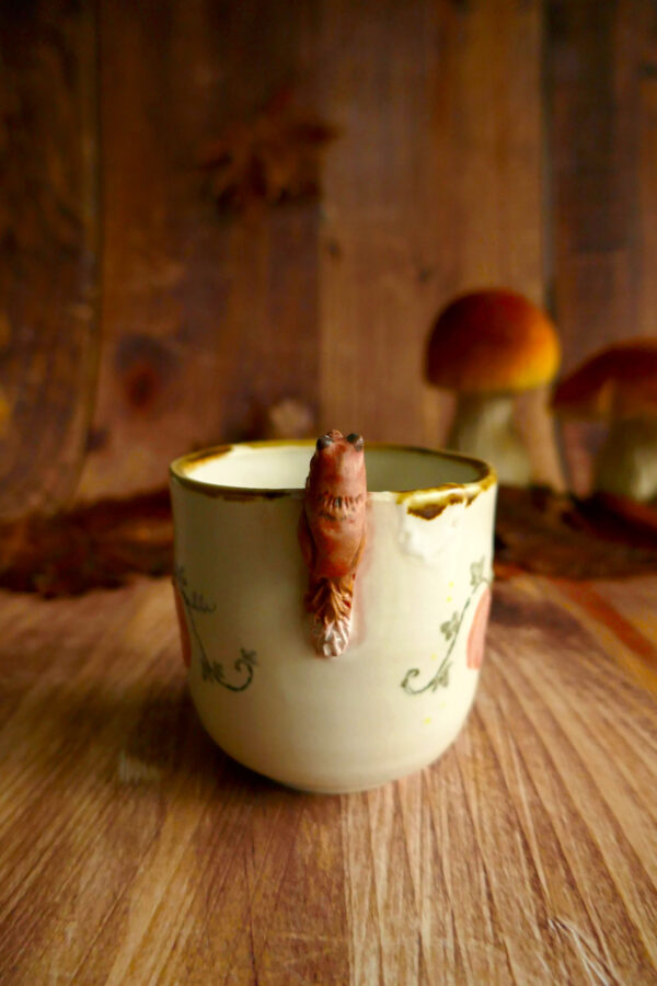 Tasses Café grès "Renard aux citrouilles" – Image 3