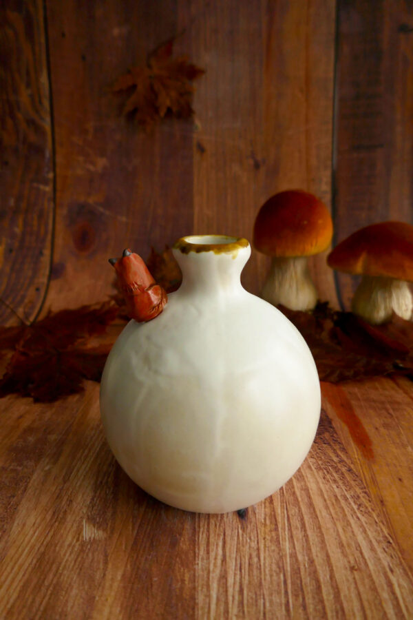Vase grès "Renard à la citrouille" – Image 2