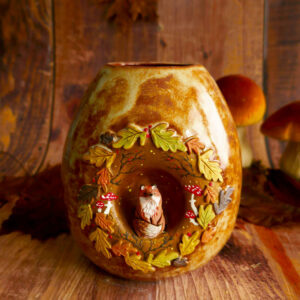 Vase grès "Renard Ronde d'Automne"