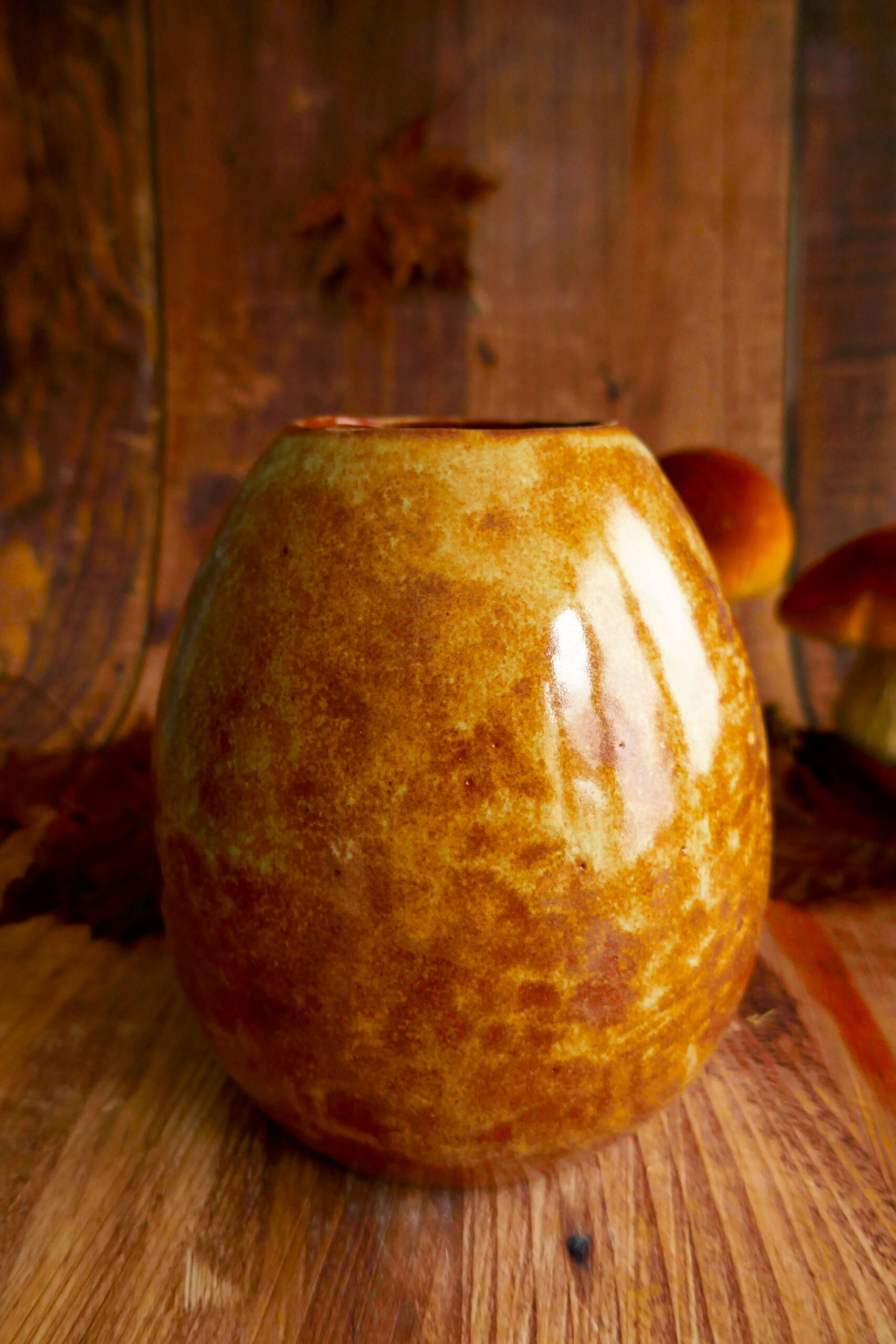 Vase grès "Renard Ronde d'Automne" – Image 3