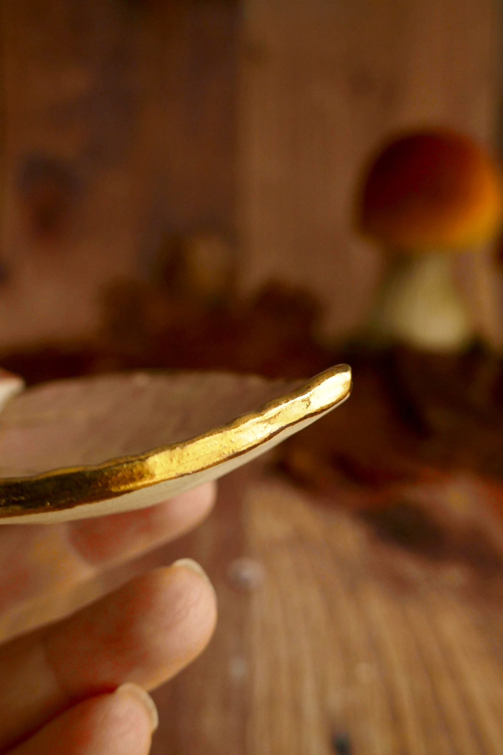 Coupelle feuille rose miniature "Renard Polaire" – Image 3