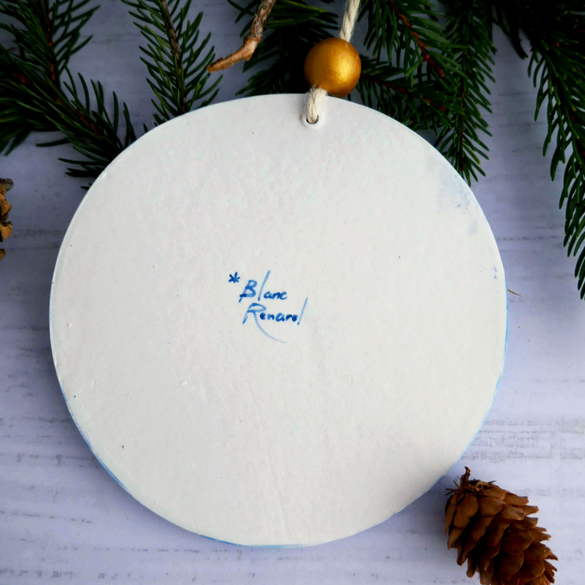 Murale porcelaine "Grenouille d'Automne" – Image 2