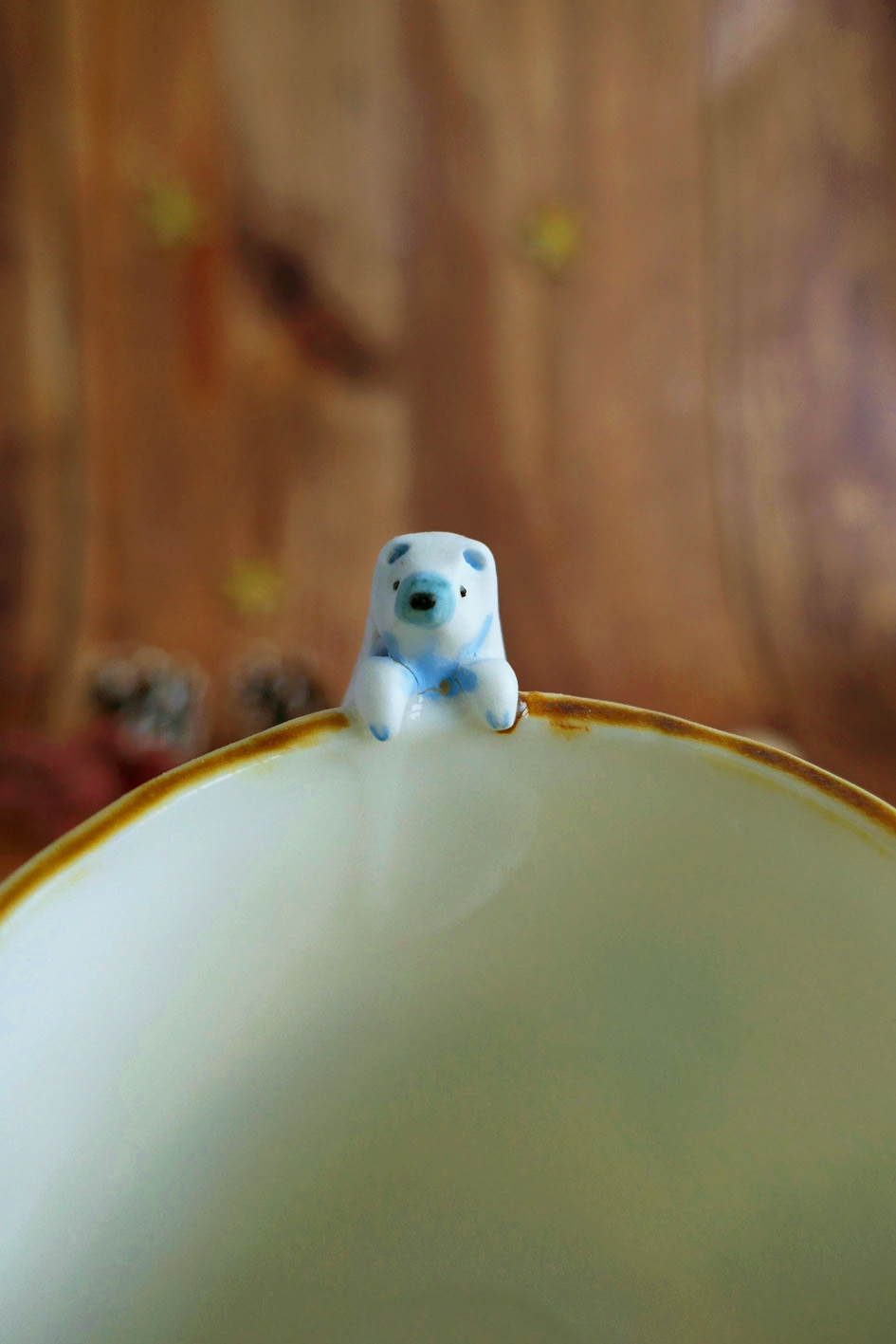 Tasses à Café en porcelaine "Ours blanc" – Image 4