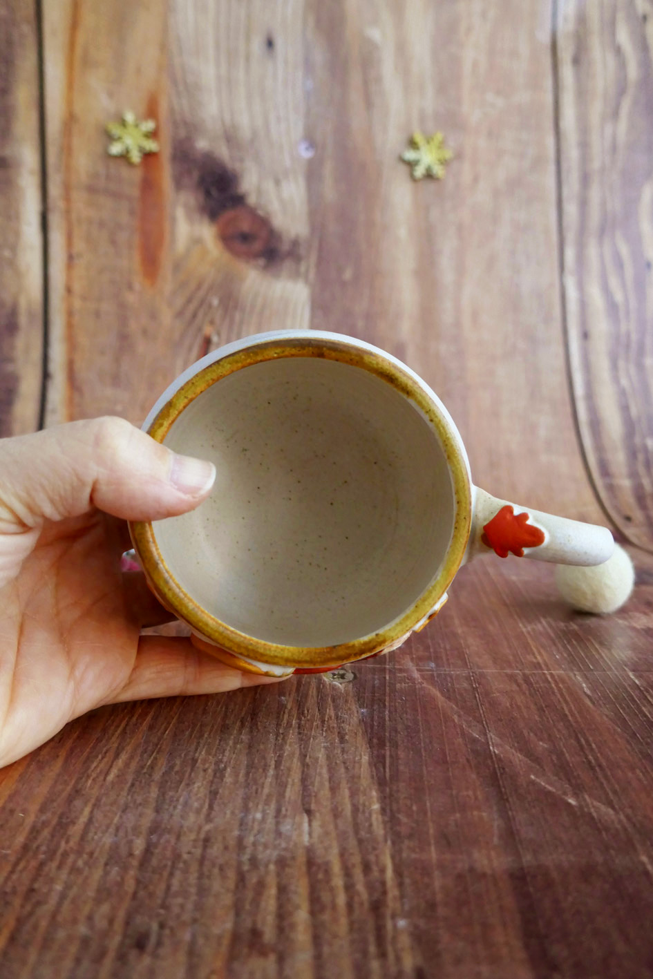 Tasse en grès "Course sous la lune" – Image 2