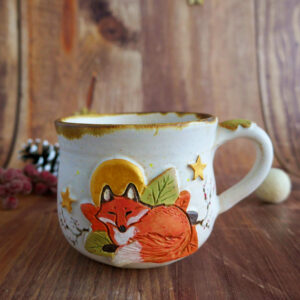 Tasse en grès "Lune d'Automne"