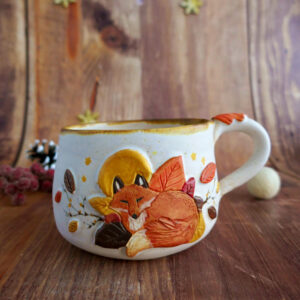 Tasse en grès "Lune Automnale"