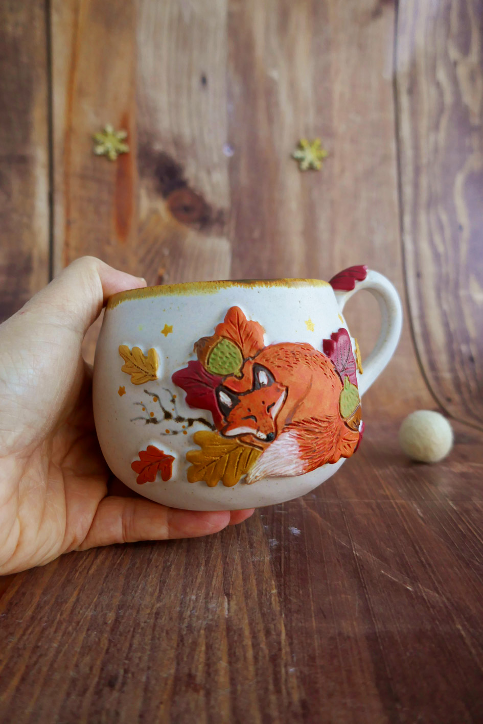 Tasse en grès "Cosy Autumn" – Image 3