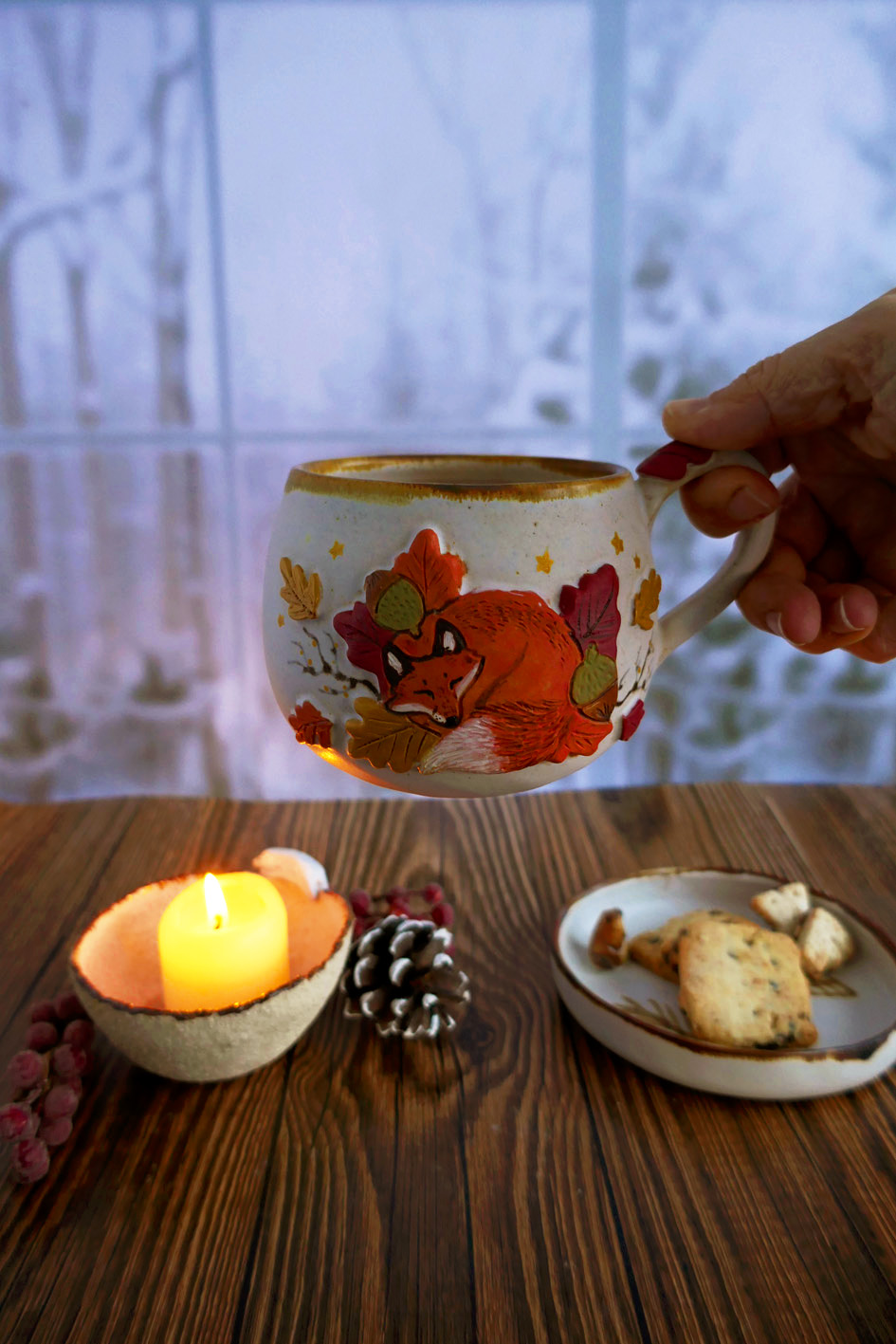 Tasse en grès "Cosy Autumn" – Image 4