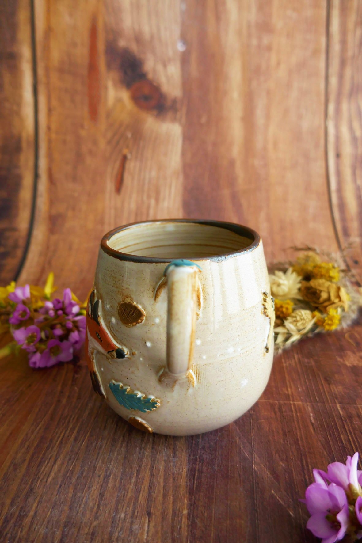 Mug à anse grès "La course de Renard" – Image 5