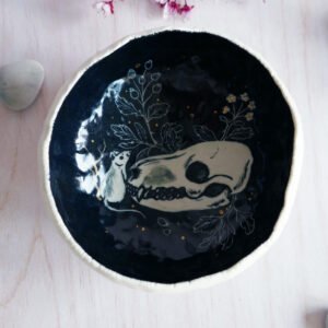 {Vide-Atelier} Bol décoratif en porcelaine "Cycle of life and death"