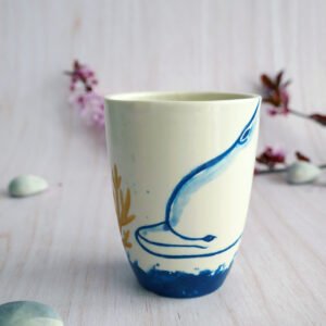 {Vide-Atelier} Tasse à café en porcelaine "Dauphin"