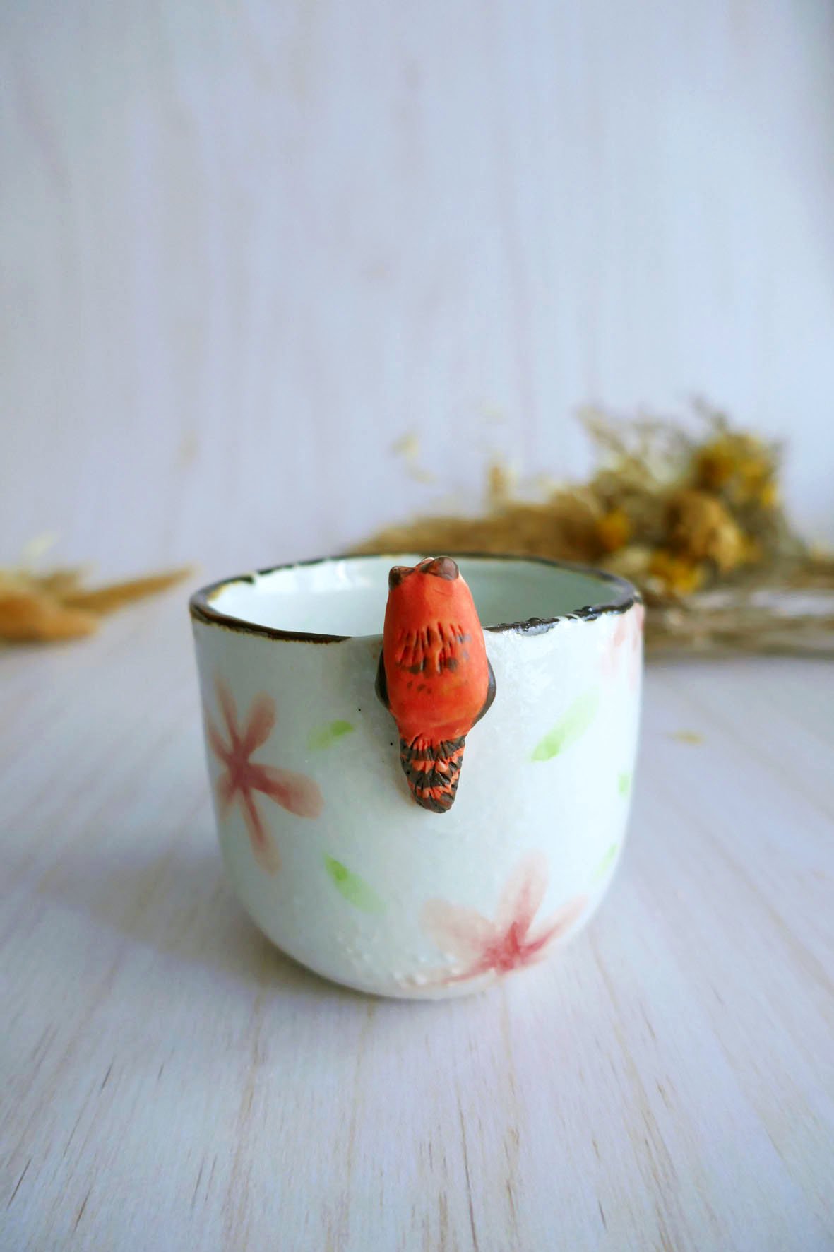 Tasse à Café en porcelaine "Panda Roux & Sakuras" – Image 3