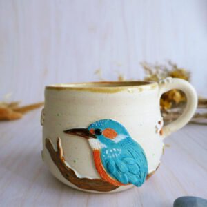 Mug à anse grès "Martin-Pêcheur"