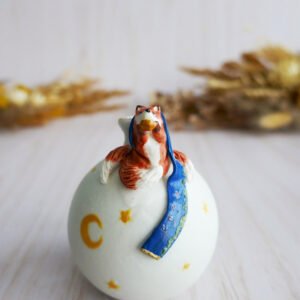 Vase Miniature porcelaine Kitsune de la Lune