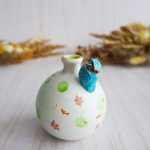 Vase Miniature porcelaine Martin Pêcheur