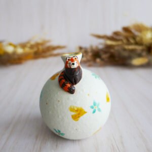 Vase Miniature porcelaine Panda Roux